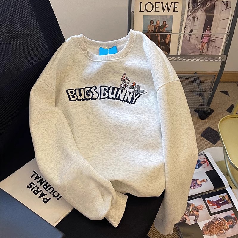 大衛衣圓領秋冬款衛衣女加絨