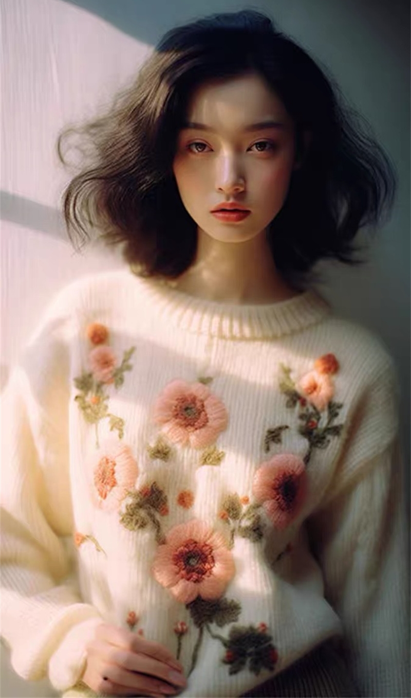 2023秋冬新款針織衫女韓國東大門網紅同款GLYP優質慵懶風秋冬毛衣