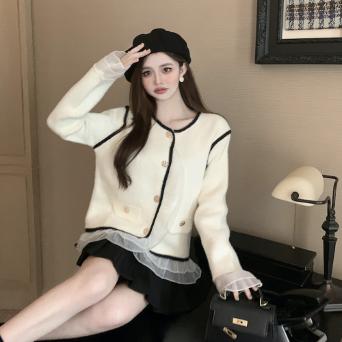 Actual shot Korean style imitation rabbit fur mink velvet jacket for women autumn and winter loose thickened top half open collar short jacket