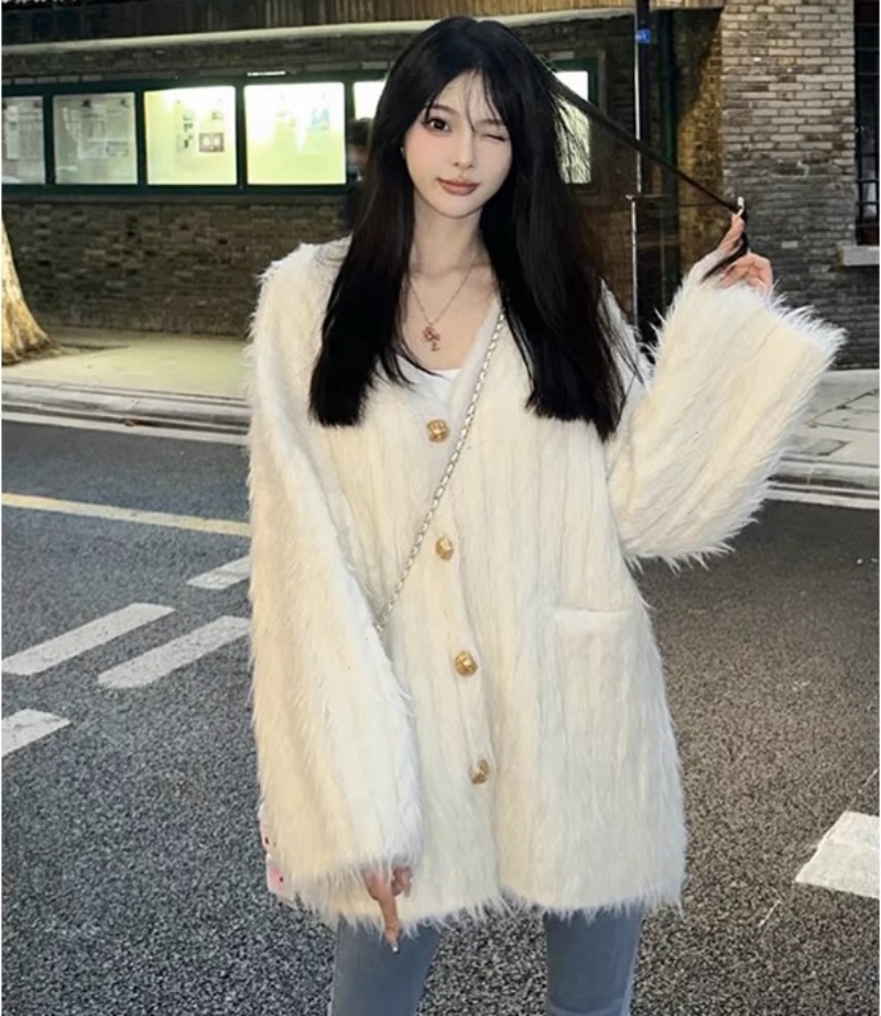 2023秋冬新款針織衫女韓國東大門網紅同款GLYP優質慵懶風秋冬毛衣