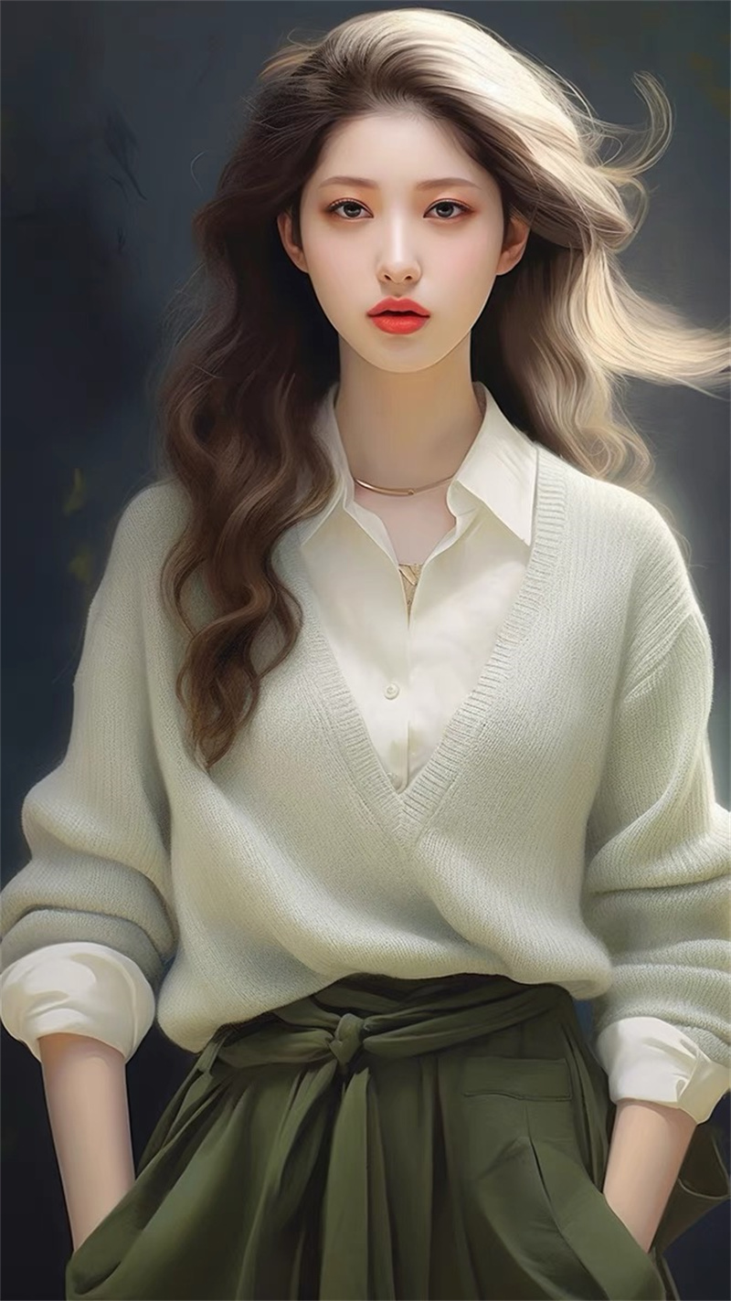 2023秋冬新款針織衫女韓國東大門網紅同款GLYP優質慵懶風秋冬毛衣
