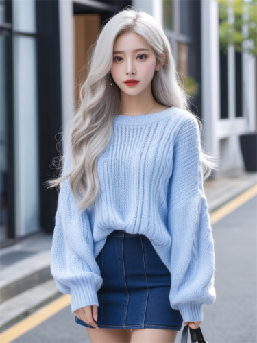 2024实拍春秋冬韩国东大门外贸GLYP优质甜美毛衣女首发图片保护中