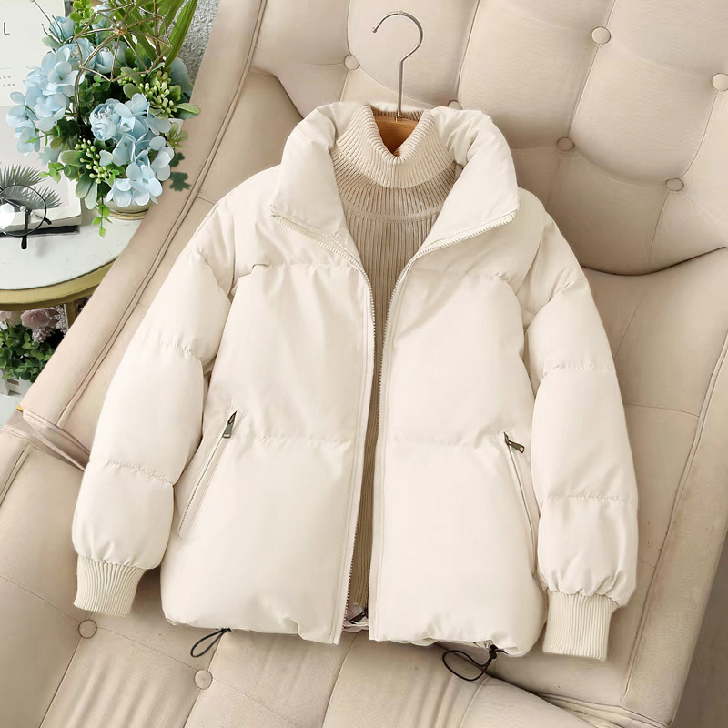 厚棉服外套女韓版寬鬆棉衣棉襖麵包服2023年新款秋冬季羽絨服女