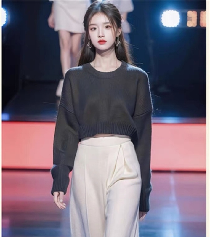 2023新款針織衫女韓國東大門外貿網紅同款GLYP優質慵懶風秋冬毛衣