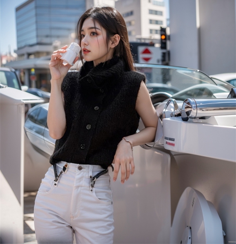 2023新款針織衫女韓國東大門外貿網紅同款GLYP優質慵懶風秋冬毛衣