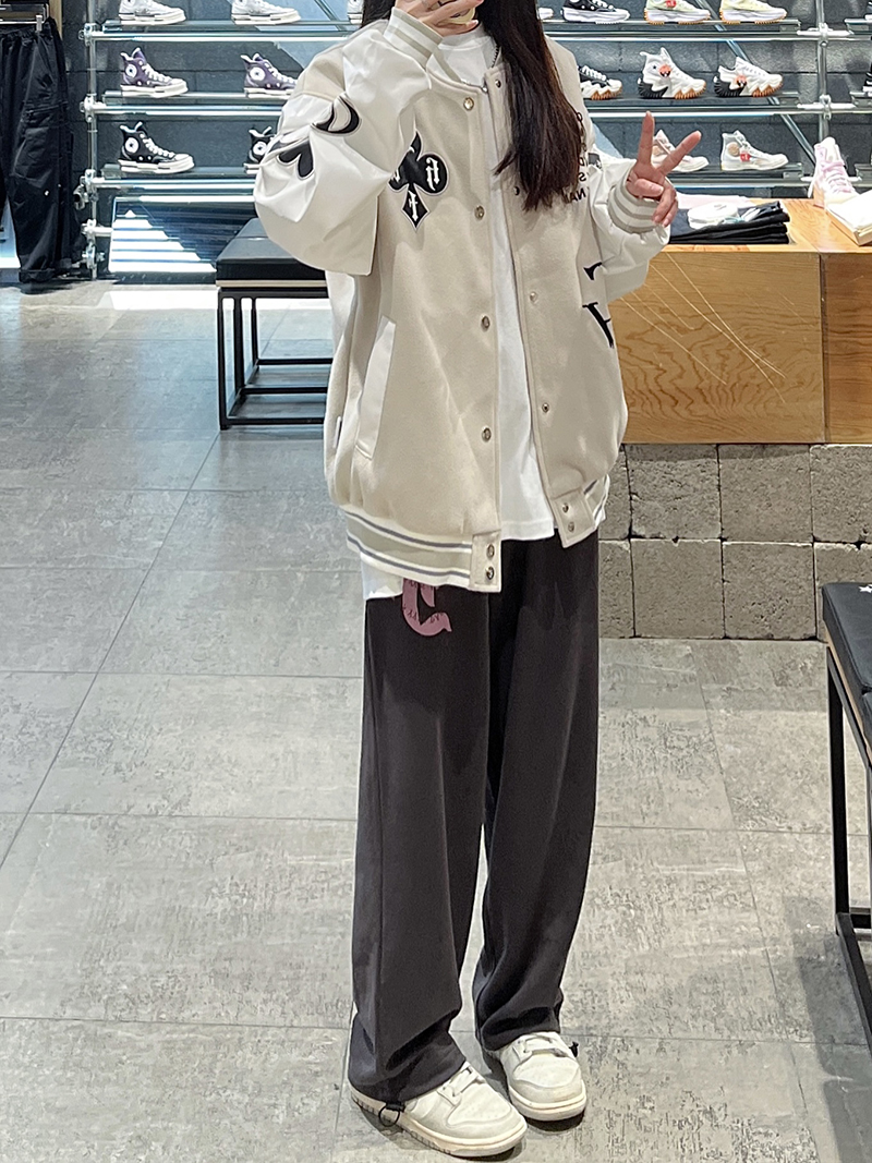 實拍 CVC米妮 印花運動褲女爵士舞街舞嘻哈休閒跳舞褲子潮ins