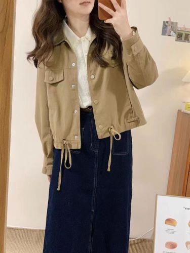 Slim-fitting light outdoor jacket for women  new autumn loose small casual thin short jacket top