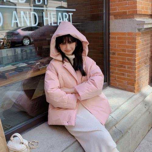 韩版设计小众奶fufu面包服棉袄学院风日系小个子棉衣外套