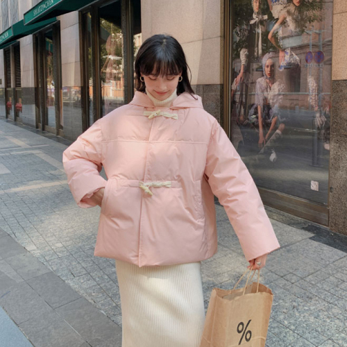 韩版设计小众奶fufu面包服棉袄学院风日系小个子棉衣外套