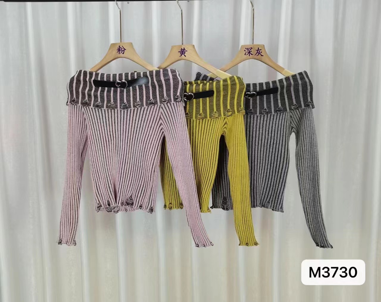 Hot girl style one-shoulder long-sleeved sweater for women early autumn 2023 new design slim and slim short top trendy