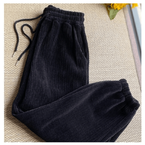 雪尼尔复合加厚加绒430克 休闲运动裤垂感直筒保暖卫裤