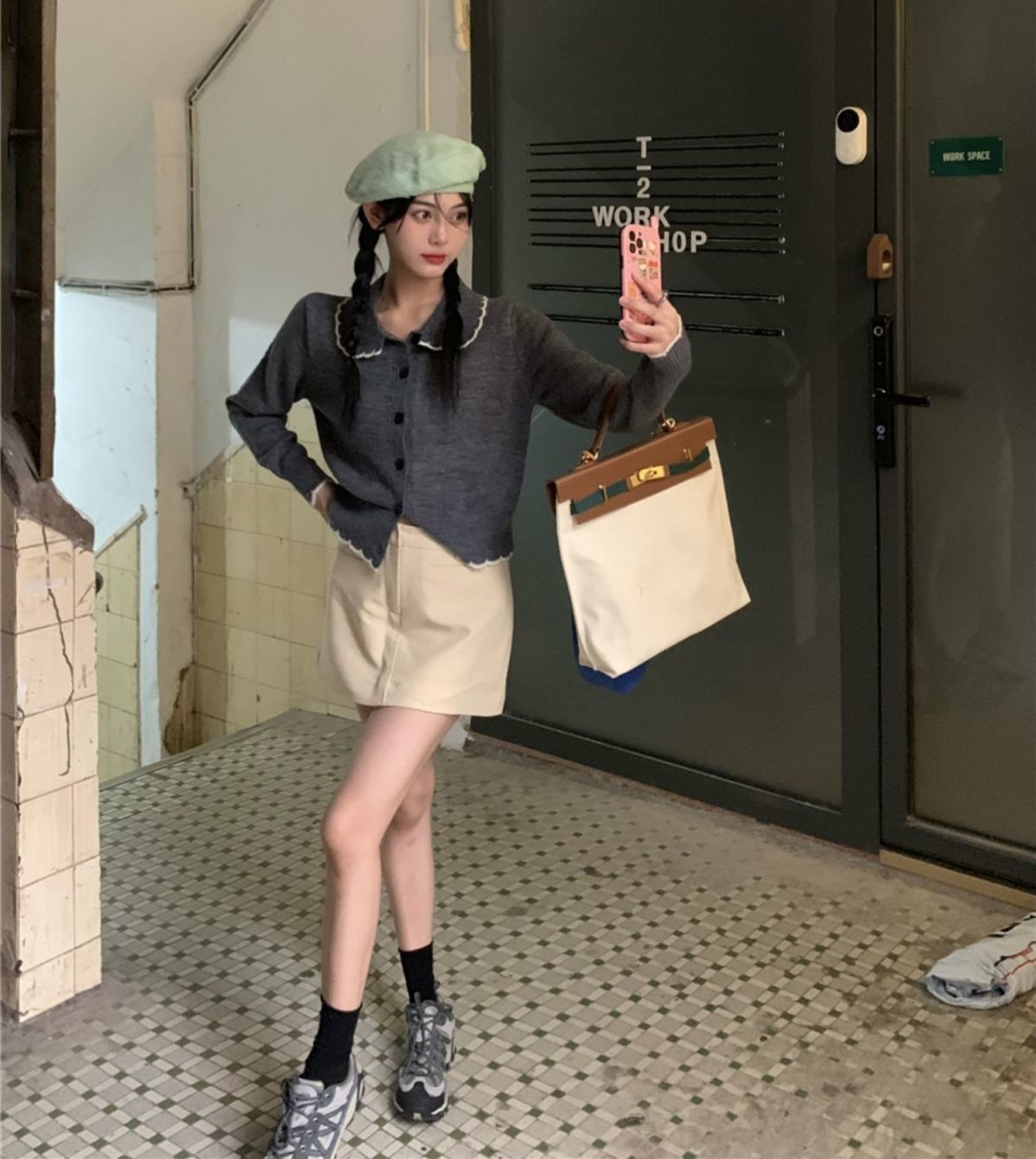2023新款奶fufu的毛衣女秋季設計感小眾短款上衣溫柔軟糯針織開衫