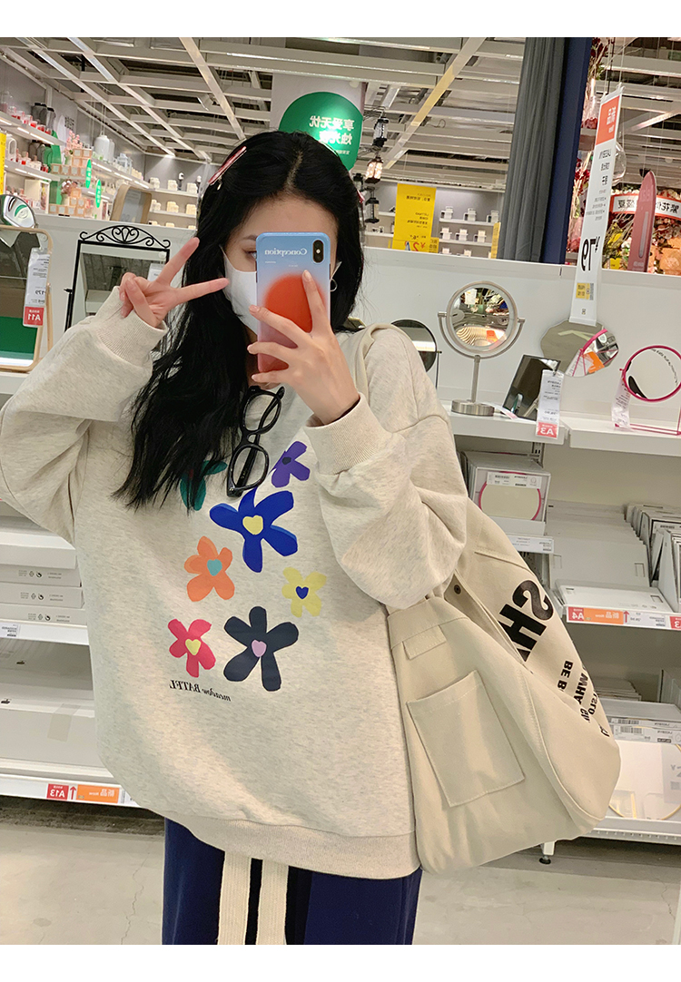 衛衣女士早春薄設計感小眾2023年新款秋季上衣甜美別致減齡小個子