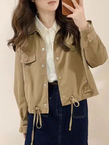 Slim-fitting light outdoor jacket for women  new autumn loose small casual thin short jacket top