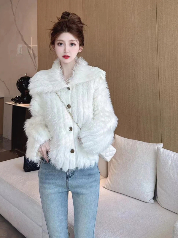 嬌欲陷阱韓系溫柔風洋氣寬鬆毛衣外套女2023秋冬新款百搭上衣