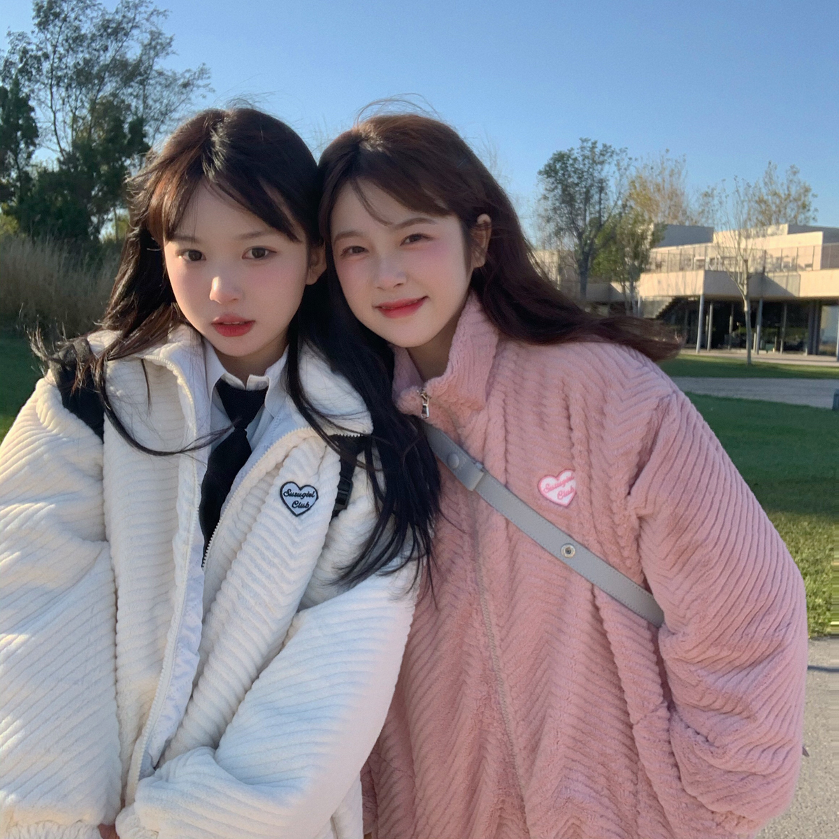 Imitation rabbit fur lamb fur plush coat for women plus velvet thickened winter 2023 new student Korean version loose and versatile