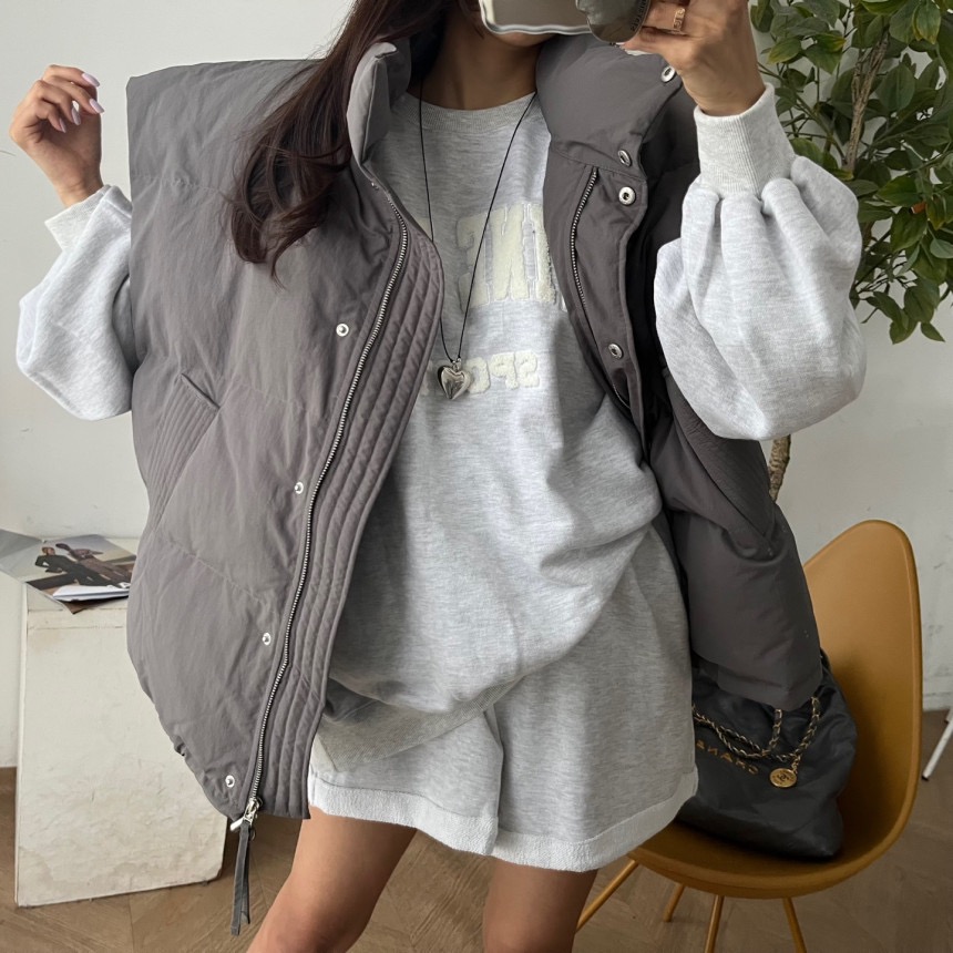 原版  串繩棉衣背心