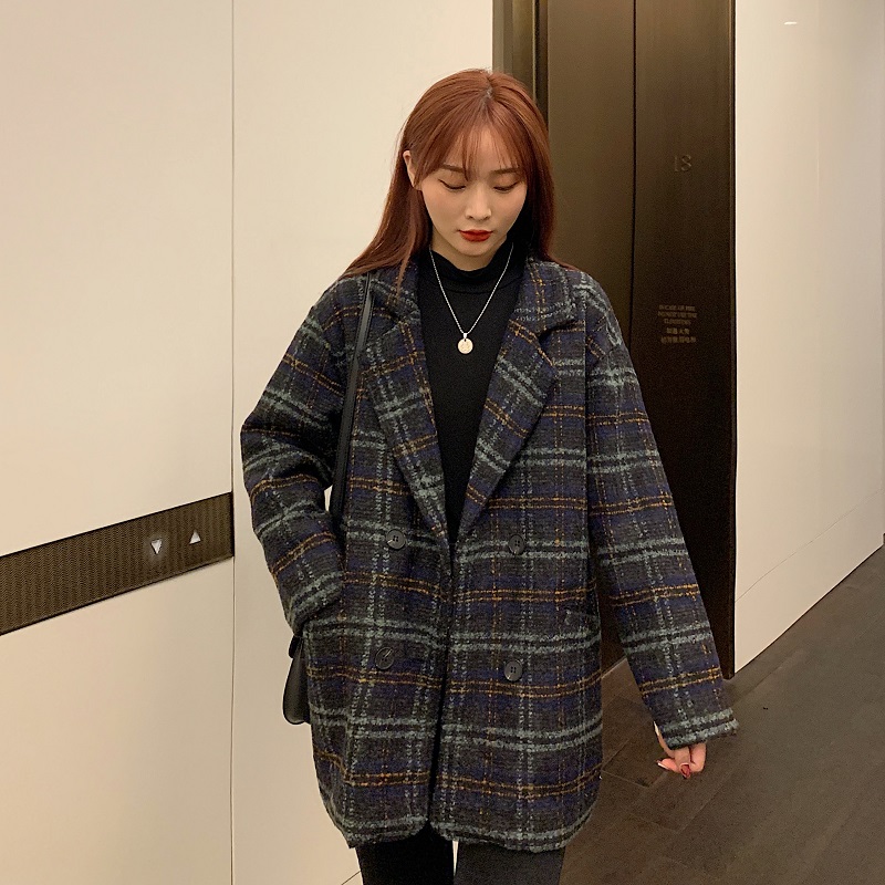 Large size autumn and winter cotton warm woolen coat fashionable loose new style women's design