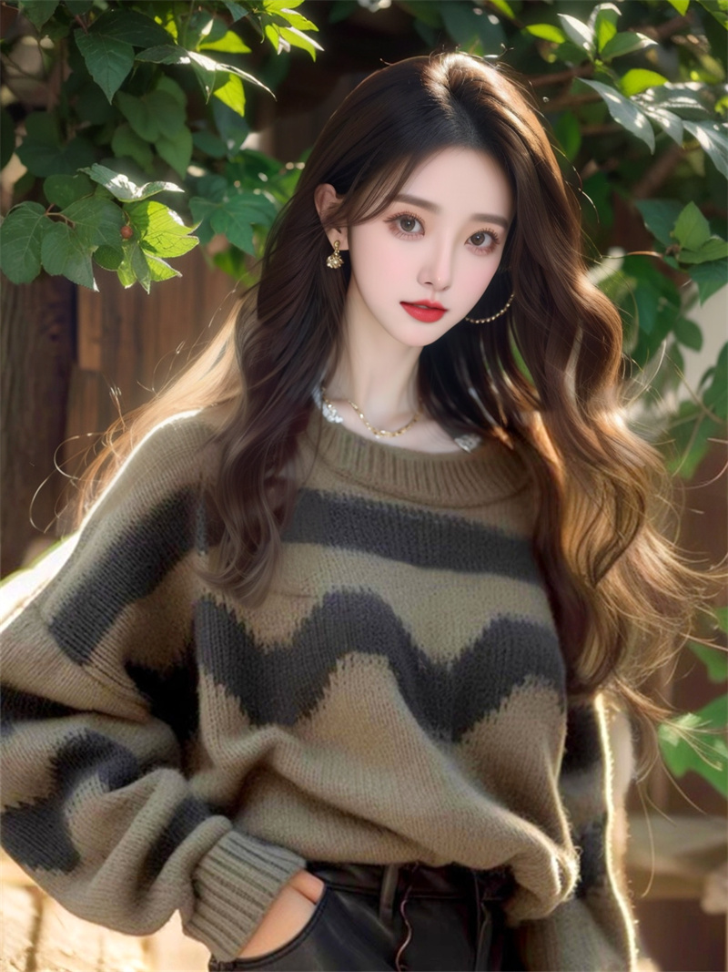 2023新款針織衫女韓國東大門外貿網紅同款GLYP優質慵懶風秋冬毛衣