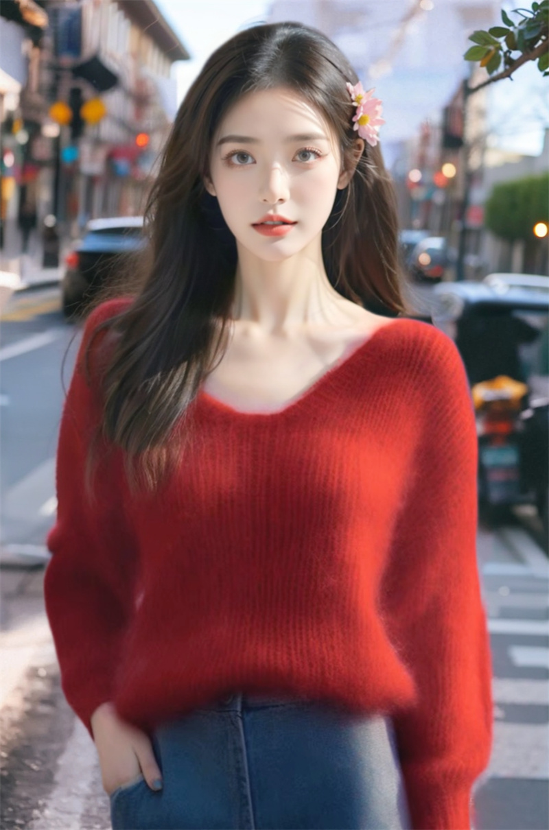 2023新款針織衫女韓國東大門外貿網紅同款GLYP優質慵懶風秋冬毛衣