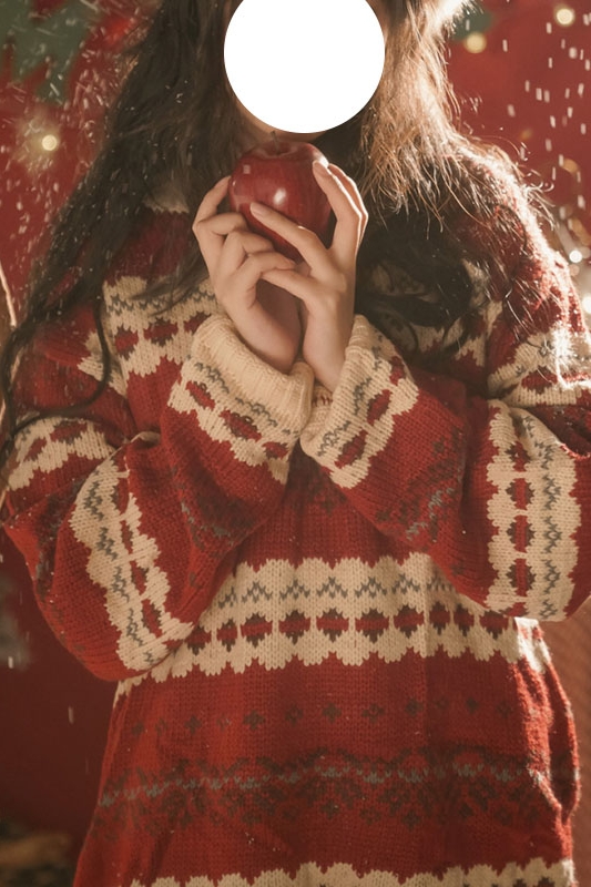 聖誕紅色毛衣女裝高級感秋冬寬鬆復古外穿慵懶風外套上衣服潮
