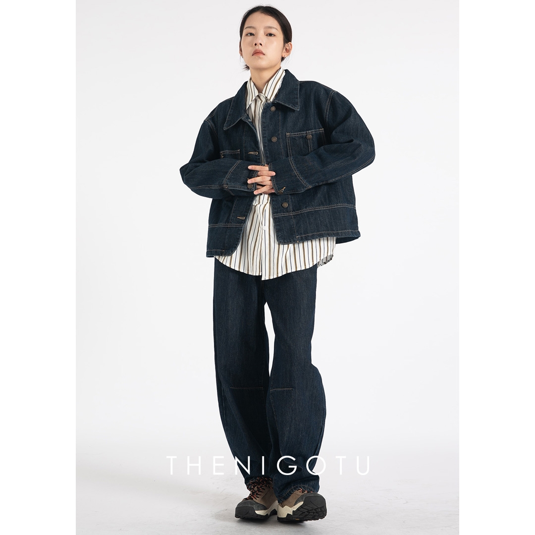 DOROTHY丨牛仔外套女2023新款秋小眾設計感寬鬆百搭港風上衣ins潮