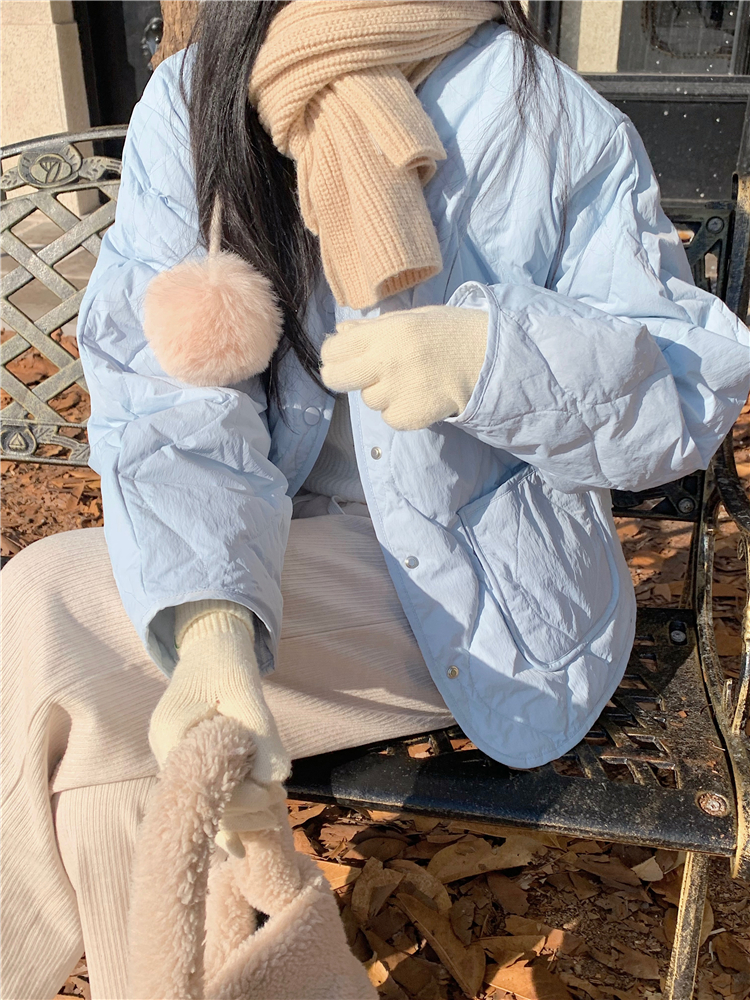Actual shot~Short cotton-padded jacket for women 2023 new autumn and winter new lightweight bread jacket