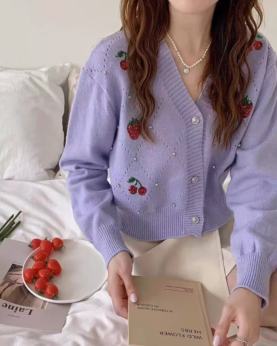 秋冬新款加厚提花中長款毛衣女微笑字母撞色小眾設計遮屁股針織衫
