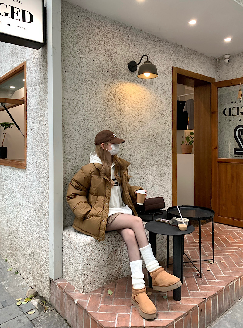 實拍 加厚棉服羽絨服潮牌短款麵包服外套