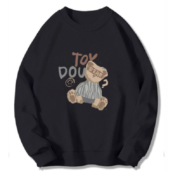 American retro round neck sweatshirt for women 2023 new autumn lazy style loose trendy brand foreign style age-reducing top