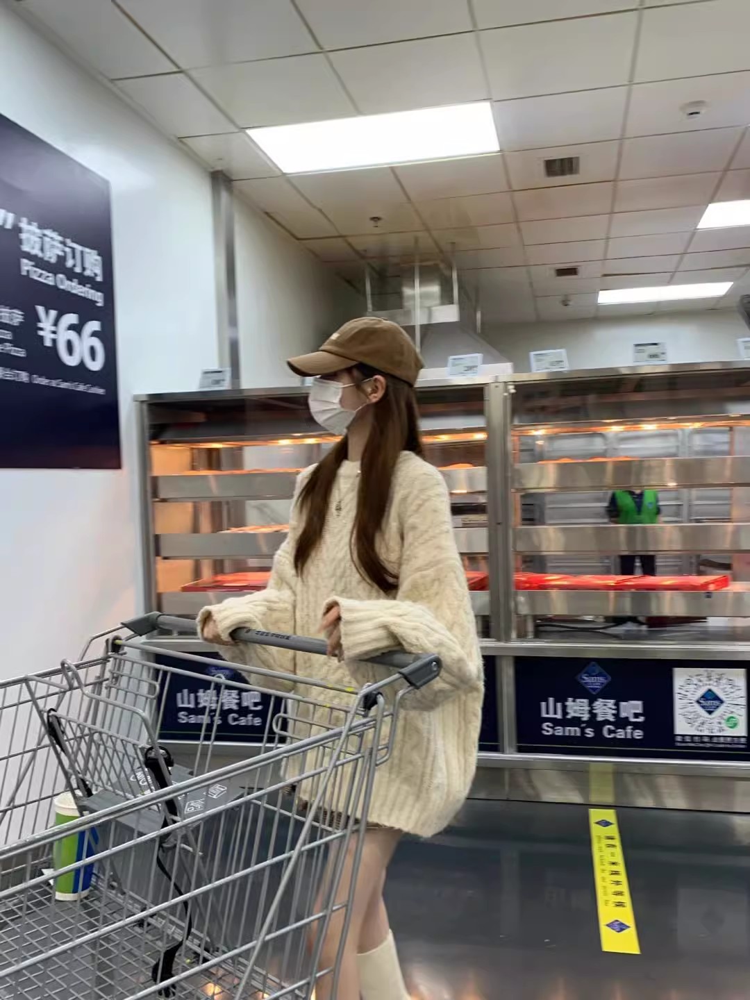加厚版！高級感V領套頭麻花毛衣女秋冬寬鬆復古燈籠袖針織慵懶風