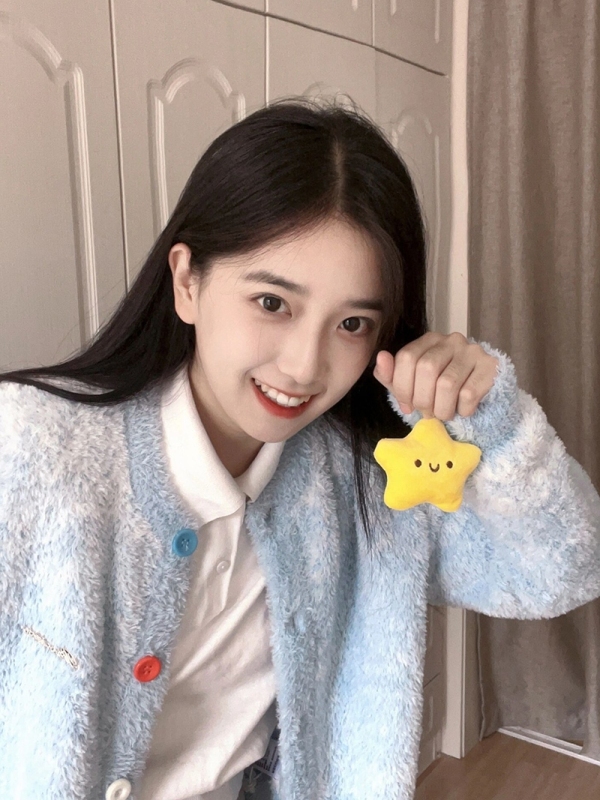 軟糯奶fufu開衫毛衣女秋冬彩色紐扣學院風寬鬆百搭慵懶感針織上衣