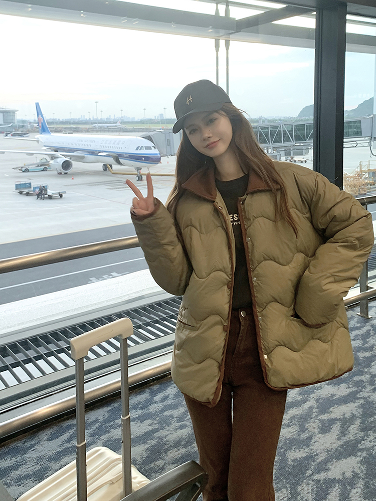 2023 New Cotton-padded Coat Women's Mid-Length Over-the-Knee College Style Korean Drama Winter Jacket Student Cotton-padded Jacket