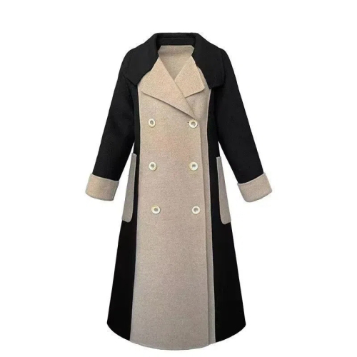 2023 new autumn and winter woolen coats for women, trendy and versatile coats for women, spring and autumn slimming mid-length windbreaker woolen coats