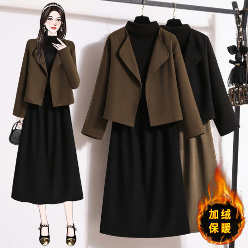 7462 Real shot of woolen coat for women in spring and autumn, small fragrant style, thin short suit suit, high-end autumn and winter