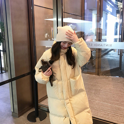 2023 new long bread coat, cotton coat, women's winter coat, cotton coat, oversize thickened American style