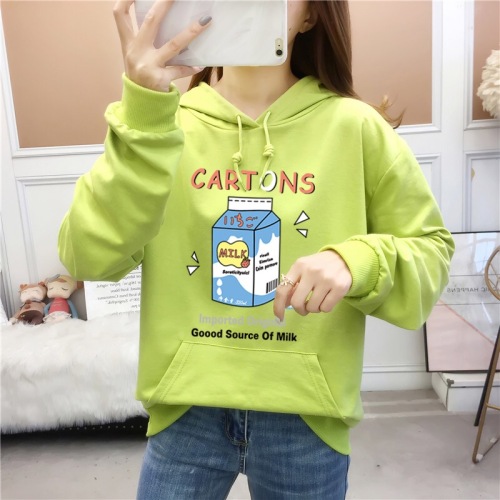 Real shot 6535 Fish Scale  new thin long-sleeved hooded sweatshirt women's printed loose top