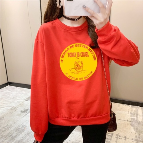 Real shot 6535 Fish Scale  new thin long-sleeved round neck sweatshirt women's printed loose top