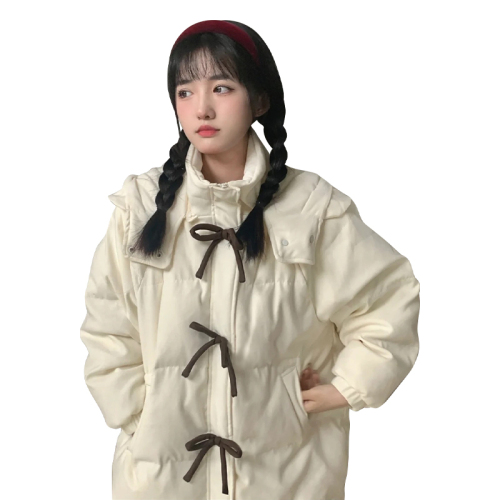 2023 new winter coats and cotton-padded jackets for women with a niche design for small people, thickened hooded cotton-padded jackets, Korean-style cotton-padded jackets