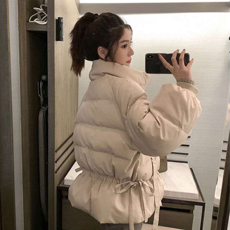 2023 Winter New Korean Down Jacket Women's Short Stand Collar Small Thickened Fashion Jacket Bread Cotton Clothes Trendy