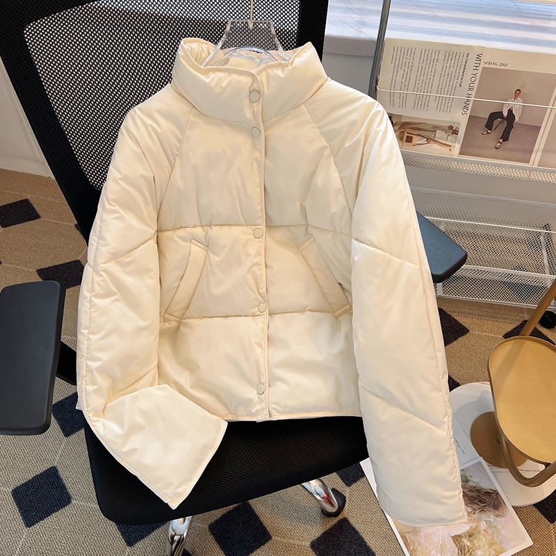 oversize bread coat short down cotton coat women's 2023 new trendy autumn and winter coat thick cotton jacket