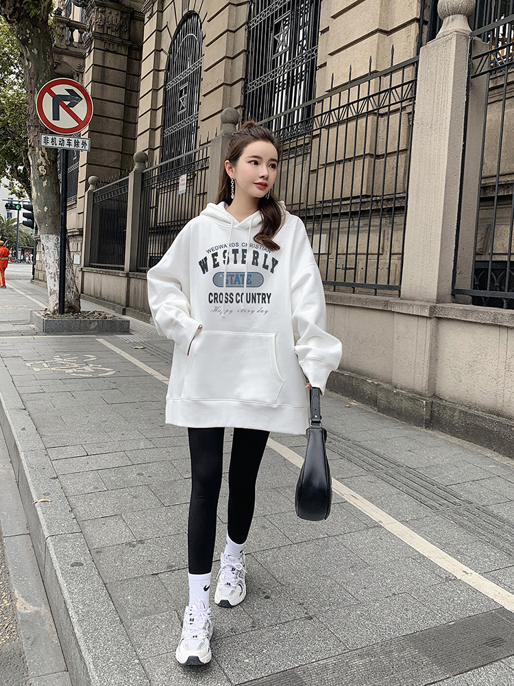 加絨250g / 大衛衣連帽秋冬款衛衣女加絨