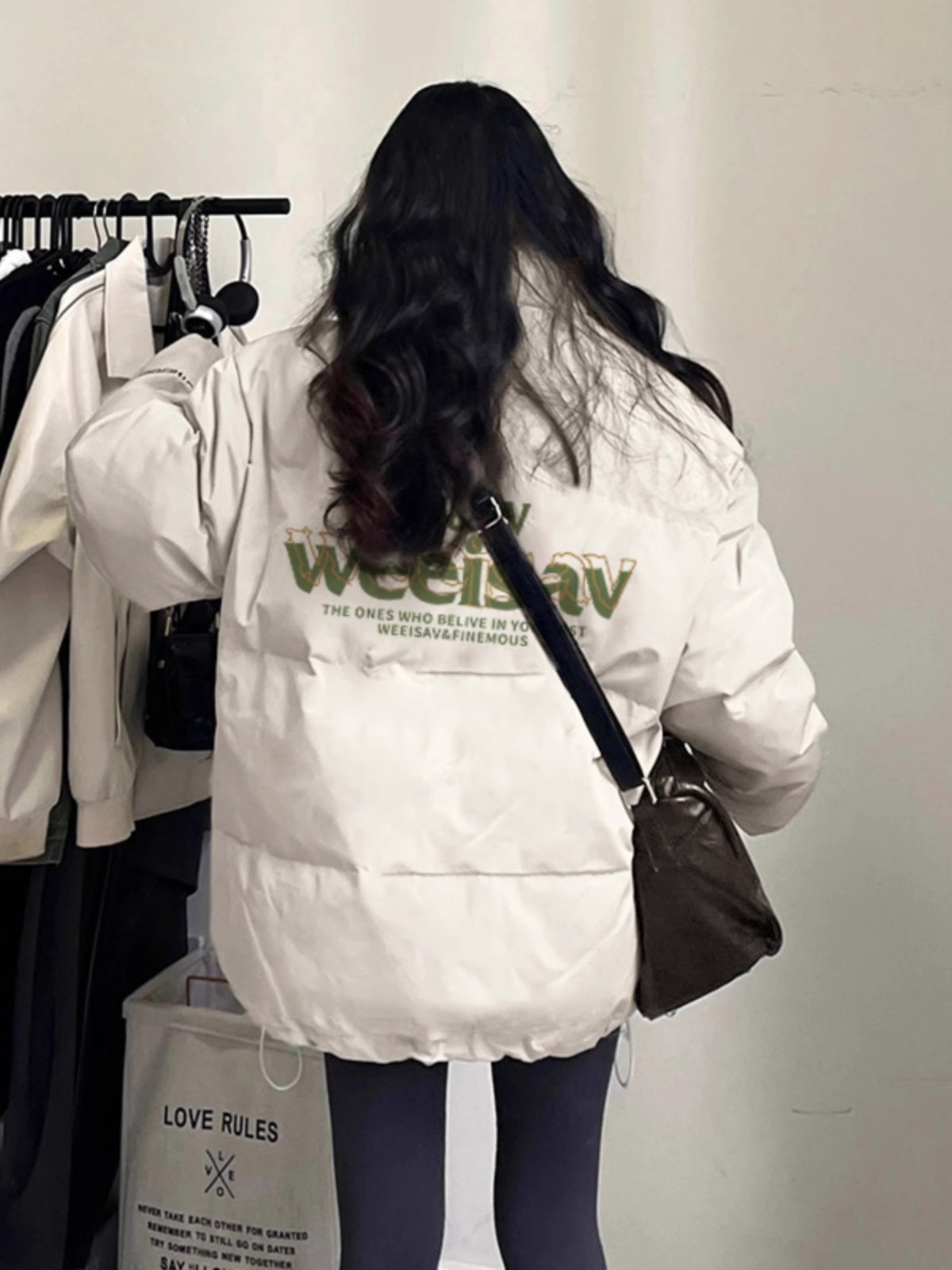 Hand-stuffed cotton padded jacket winter new loose thickened cotton coat printed coat for women