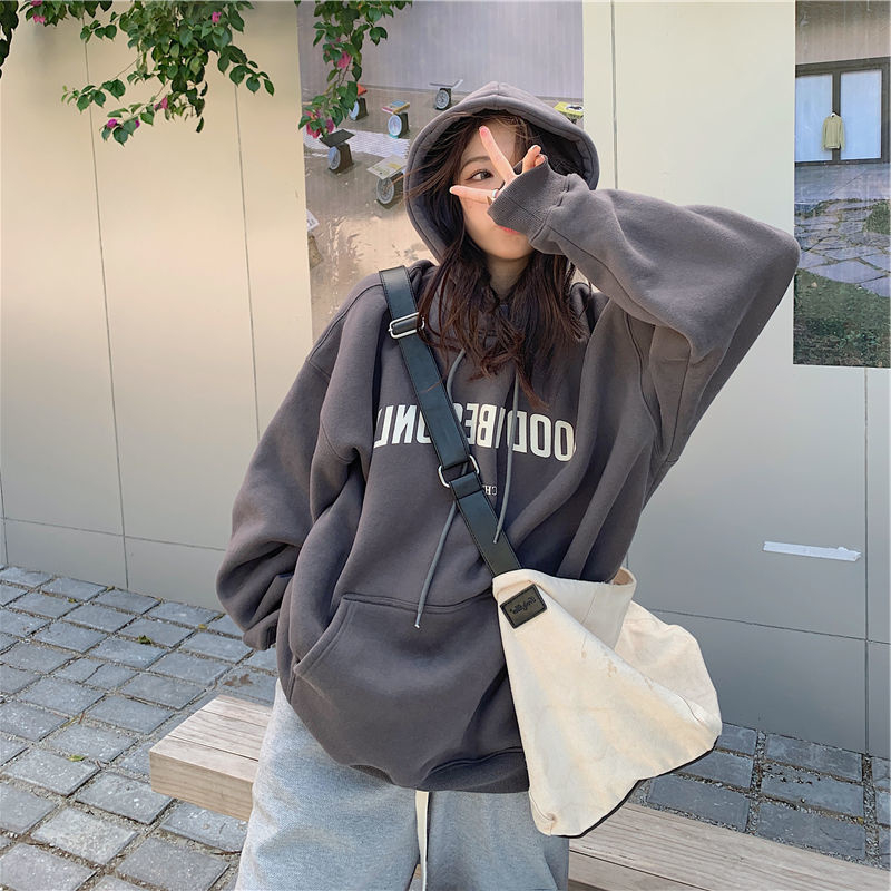 華棉複合薄款310克/加絨410克秋冬裝衛衣女印花