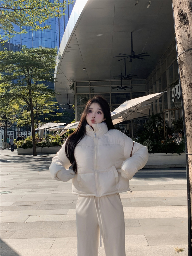 Actual shot of down jacket for women 2023 winter new Korean style loose and versatile jacket