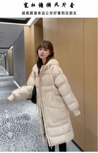 Net picture oversize bread coat down cotton coat women's winter coat medium long thick cotton jacket new loose