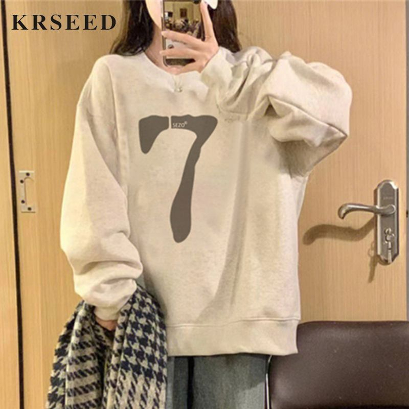防棉華棉複合銀狐絨400克休閒美式簡約數字秋冬新款韓系慵懶風