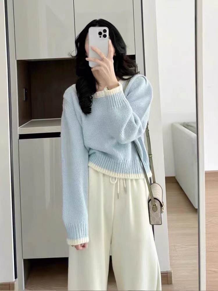 秋裝女2023新款茶系穿搭一整套微胖減齡鹽系高級感韓劇小香風套裝
