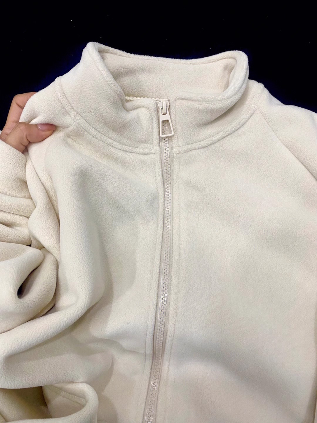 American retro stand-up collar polar fleece jacket for women 2023 autumn and winter new style plus velvet thickened warm cardigan jacket sweatshirt