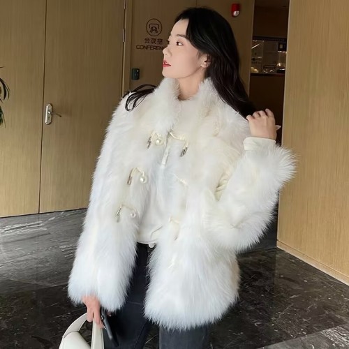 Fur coat fur coat slimming coat  autumn and winter thickened new style imitation fox fur young celebrity style